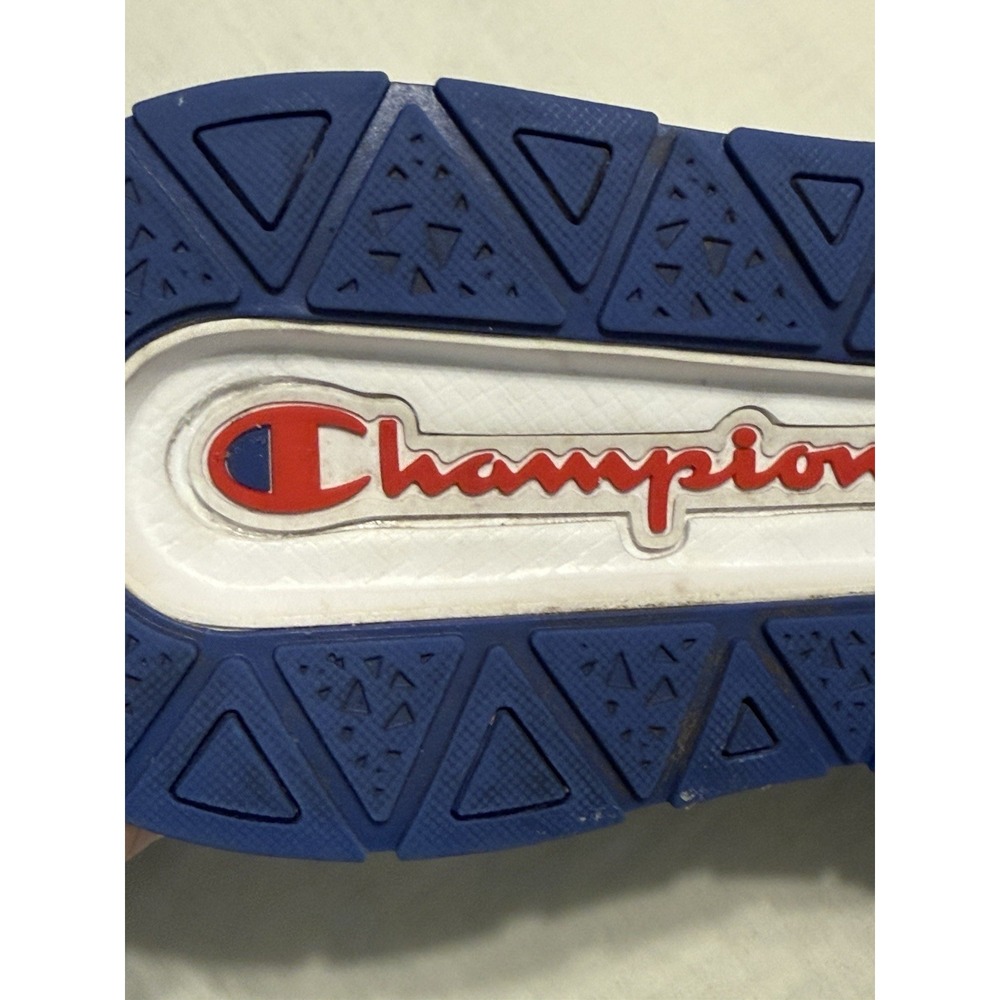 Champion Men's Sneakers Size 10 M Black Gray White Blue Leather Athletic Shoes - Picture 8 of 9